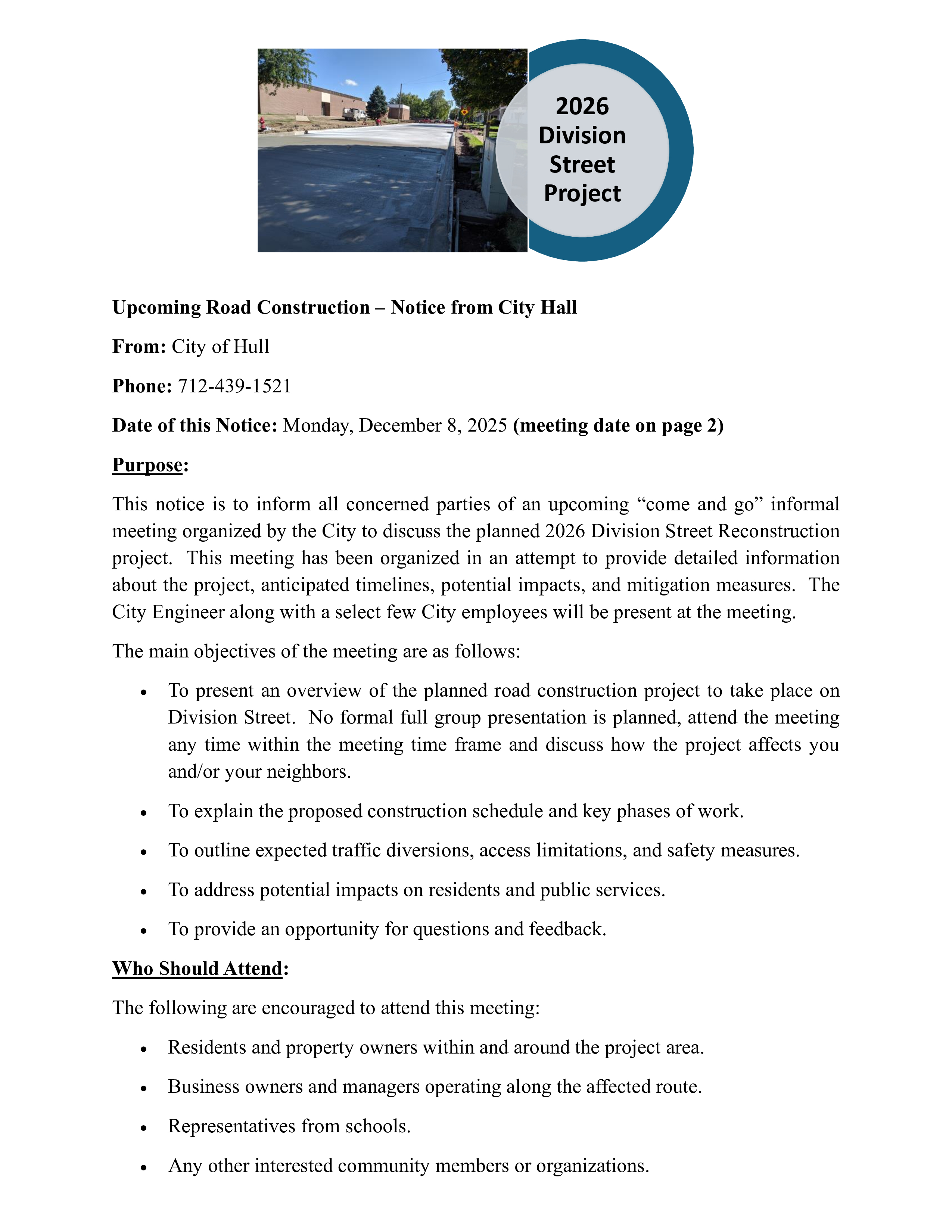 Informational Letter